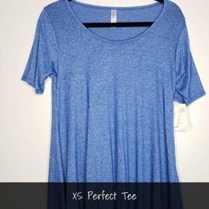 LuLaRoe Perfect T XS Solid Blue NEW